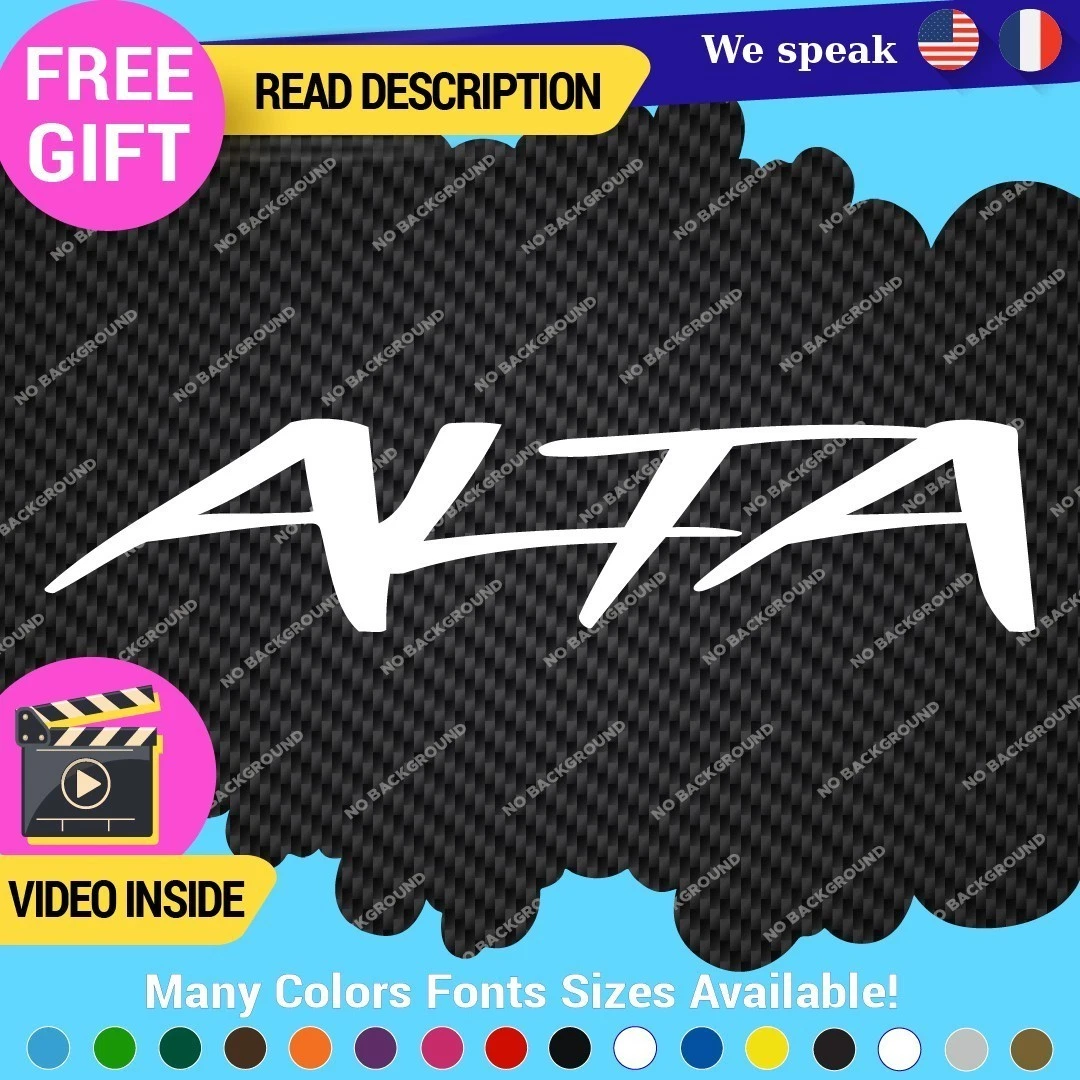 ALTA motorsport decal