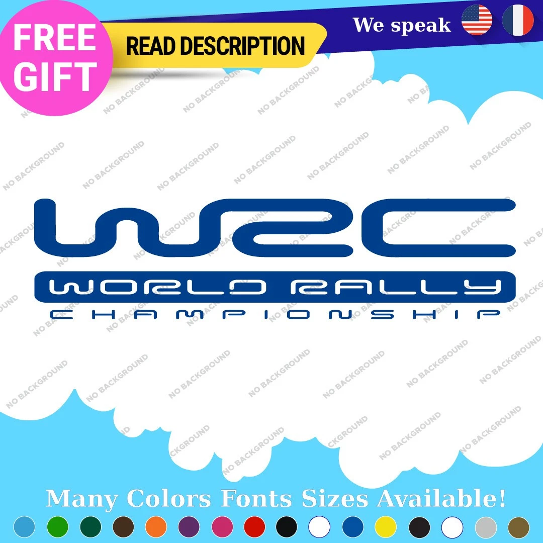 WRC rally decal